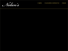 Tablet Screenshot of nolansrestaurant.com